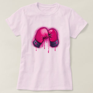 Camiseta Cancer Boxing Luvas T-Shirt