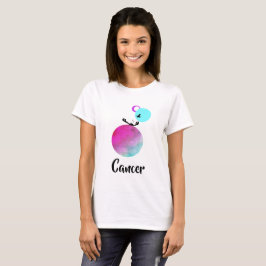Camiseta *~* Cancer branco zodiac branco zodiac engraçado