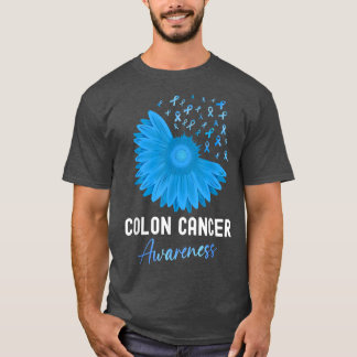 Camiseta Cancer Colônico Cancer Consciencioso  Colortal Azu