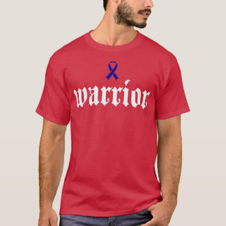 Camiseta Cancer Colônico Guerreiro da Consciência Azul Fita
