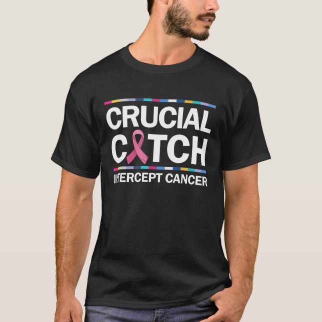 Camiseta Cancer Crucial de Intercepção das Capturas (Frente)
