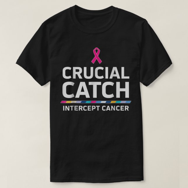 Camiseta Cancer Crucial de Intercepção das Capturas (Frente do Design)