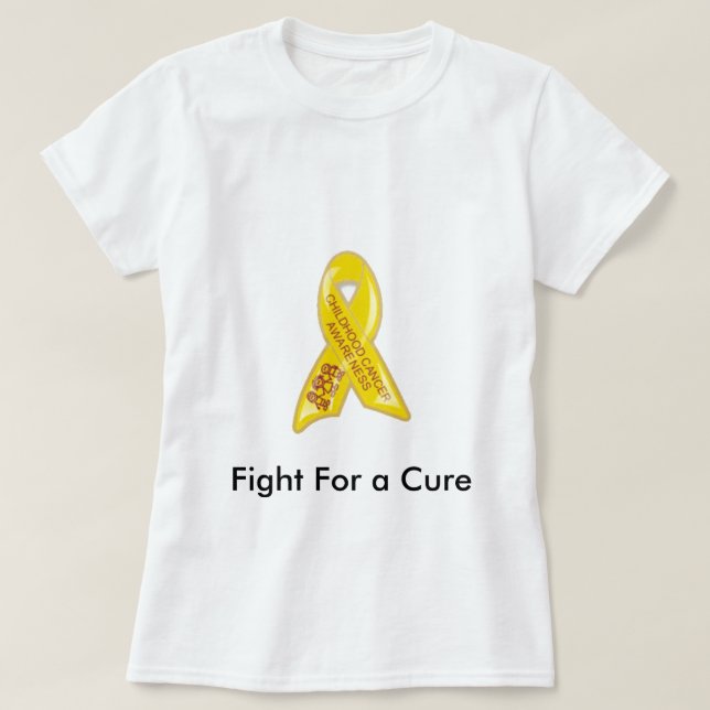 Camiseta Cancer da infância da luta (Frente do Design)