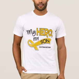 Camiseta Cancer da infância MEU HERÓI MEU FILHO 42