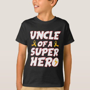 Camiseta Cancer Da Infância Tio De Uma Família De Super-Her