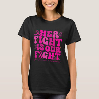 Camiseta Cancer Da Mama A Luta É O Nosso Cancer De Luta