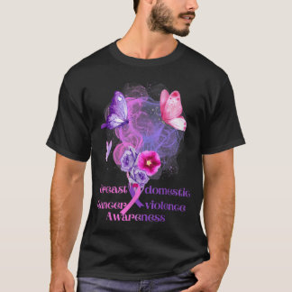 Camiseta Cancer da mama e fluxo de conscientização sobre vi