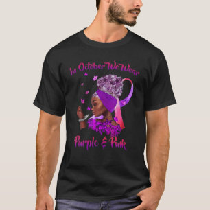 Camiseta Cancer Da Mama E Sensibilização Para A Violência D
