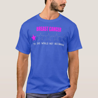 Camiseta Cancer Da Mama Muito Ruim Não Recomendaria Um Sta