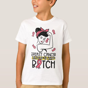 Camiseta Cancer Da Mama Que Você Pegou Com Conhecimento Ini