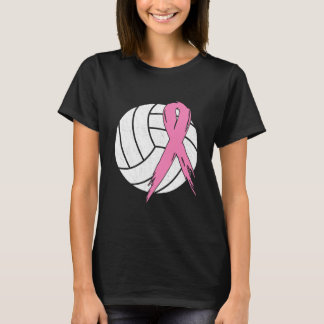 Camiseta Câncer da mama Sensibilização do Voleibol de Fita
