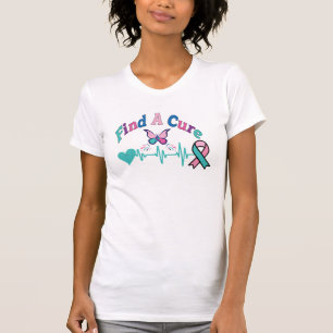 Camiseta Cancer Da Tiroide, Sensibilização Do Cancer, Cance