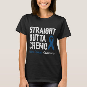 Camiseta Câncer de Cólon Quimioterapia Divertido Sobreviven