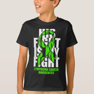 Camiseta Cancer de Consciência do Linfoma Frisa Seu Fi