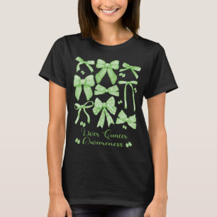 Camiseta Câncer de figado Arco Verde Aestético Coquette