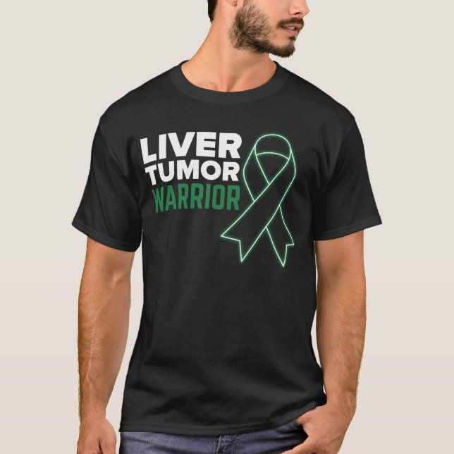 Camiseta Câncer de figado de Consciência do Cancer Sobreviv (Frente)