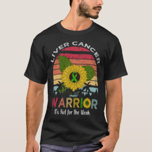 Camiseta câncer de figado guerreiro Não é para o fraco flux