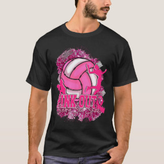 Camiseta Cancer de Fita Rosa de Fita Rosa de Volleybyll em