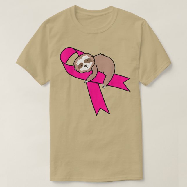 Camiseta Cancer de Fita Rosa Lenta com Fita de Fita Cobra (Frente do Design)