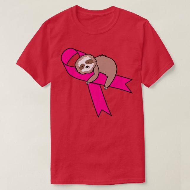 Camiseta Cancer de Fita Rosa Lenta com Fita de Fita Cobra (Frente do Design)
