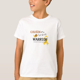 Camiseta cancer de infância.bravo primo guerreiro miúdo T-S