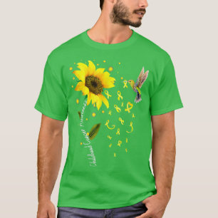 Camiseta Cancer de Infância de Brisas de Girassol Dourado