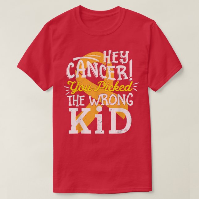 Camiseta Cancer De Infância Escolheu O Garoto Errado - Guer (Frente do Design)