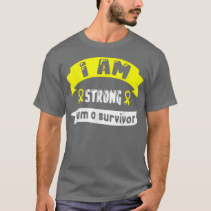 Camiseta Cancer De Infância Eu Sou Forte Eu Sou Sobrevivent