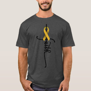 Camiseta Cancer de infância Fé Infância Cancer Consciência