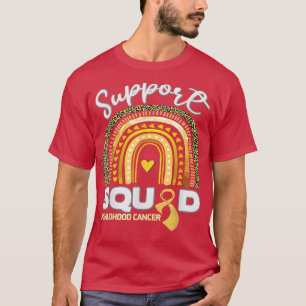 Camiseta Cancer de infância feminina - Faixa Dourada de apo