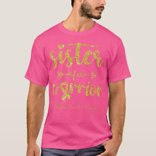 Camiseta Cancer De Infância Irmã Do Guerreiro