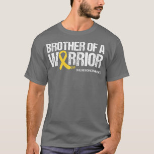 Camiseta Cancer De Infância Irmão De Um Guerreiro Ri