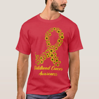 Camiseta Cancer de infância Sensibilização Mês Figurino Ama