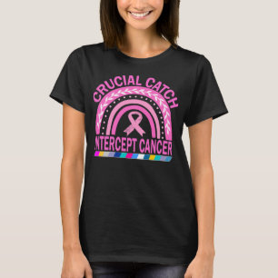 Camiseta Cancer de interceptação Crucial Arco-Íris Longa Fo