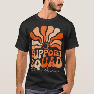 Camiseta Cancer de Leucemia de Fita Laranja Esquadrão de Su