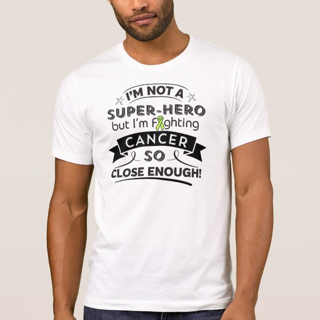 Camiseta Cancer de linfoma não super-herói (Frente)