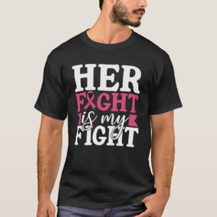 Camiseta Câncer de Mama A Luta Dela É Minha Luta Família Mu