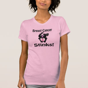 Camiseta Câncer de Mama Apesta Projeto de Conscientização d