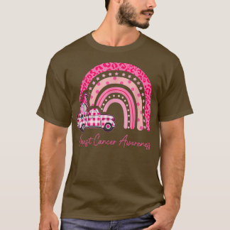 Camiseta Cancer de Mama Consciência Gnomos Rosa Caminhão Ar