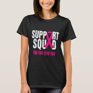 Camiseta Cancer de Mama de Suporte ao Guerreiro de Cancer M