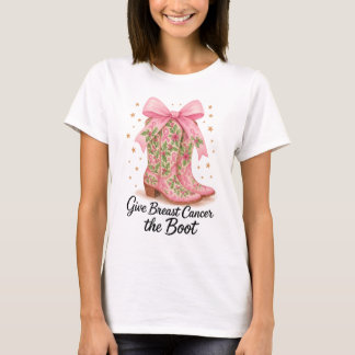 Camiseta Câncer de Mama Dê um Chute no Câncer
