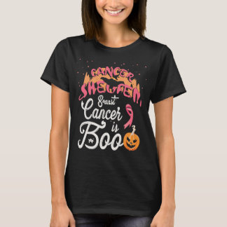 Camiseta Cancer De Mama É Cancer De Mama Halloween De Duas 
