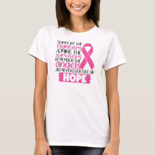 CAMISETA CANCER DE MAMA E CONSCIÊNCIA