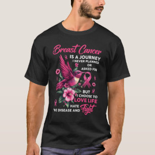 Camiseta Cancer De Mama É Uma Viagem Que Nunca Planejei Awa