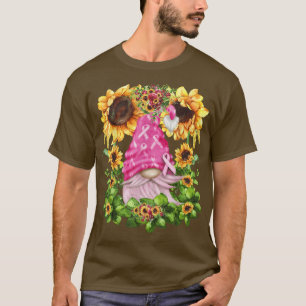 Camiseta Cancer De Mama Engraçado Girassol Para Mulheres Co