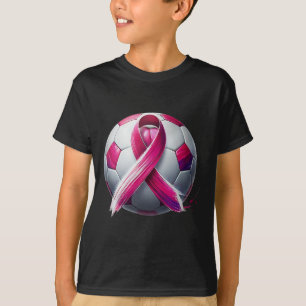 Camiseta Câncer de Mama Futebol Byll Fita Rosa Kick For A C