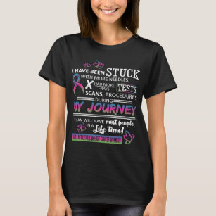Camiseta Cancer De Mama Minha Viagem Eu Sou Uma Mama Metast
