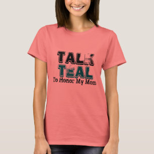 Camiseta Câncer de ovário da cerceta da conversa para o