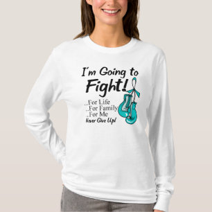 Camiseta Câncer de ovário eu estou indo lutar
