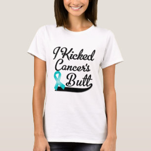 Camiseta Câncer de ovário eu retrocedi o bumbum